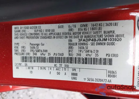 2018 Ford Fiesta Se from USA, damaged, VIN 3FADP4BJ9JM103920